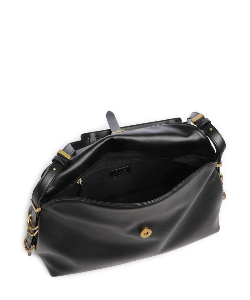 Pinko Saddle Sac porté épaule nero/antique gold