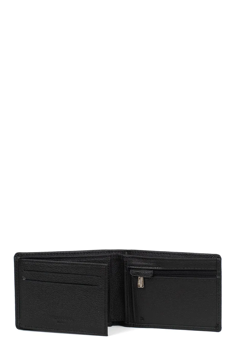 Portefeuille italien - 2 volets - Stop RFID - Cuir de vachette