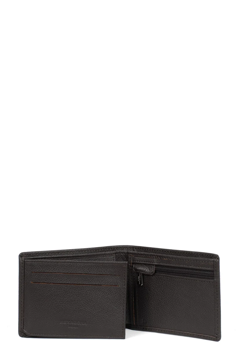 Portefeuille italien - 2 volets - Stop RFID - Cuir de vachette