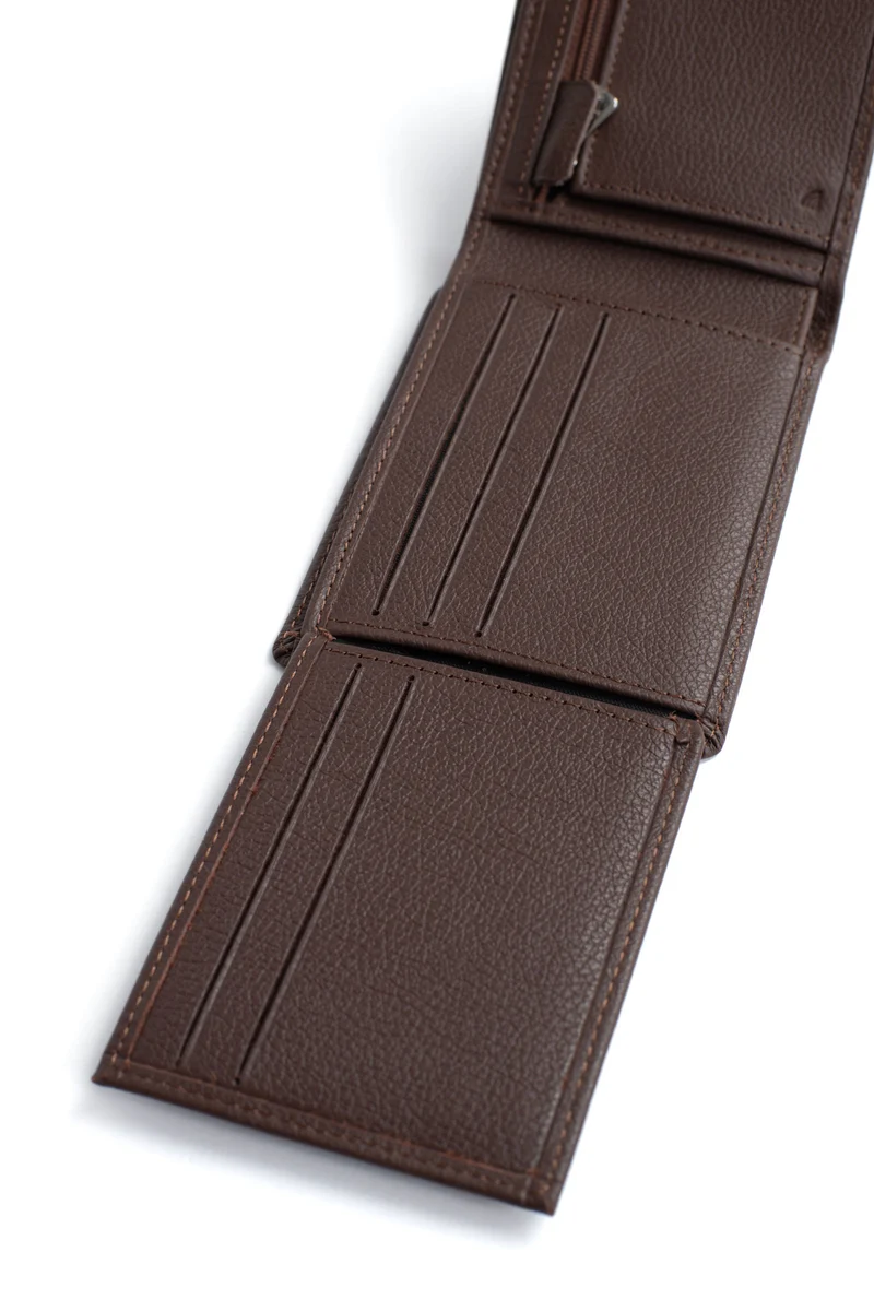 Portefeuille italien - 2 volets - Stop RFID - Cuir de vachette