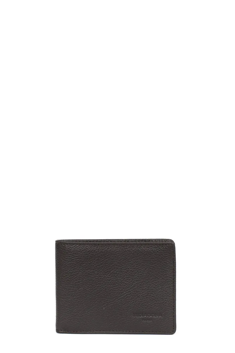 Portefeuille italien - 1 volet - Stop RFID - Cuir de vachette