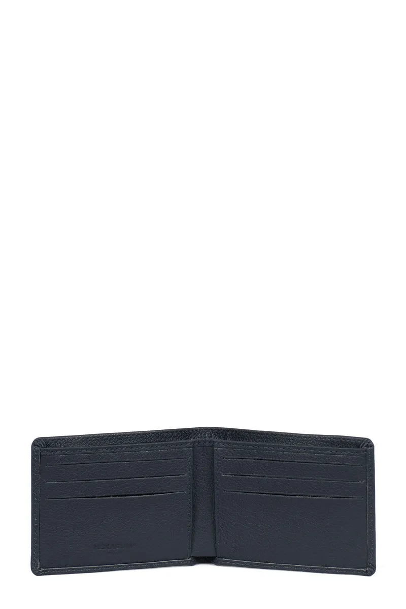 Portefeuille italien - 1 volet - Stop RFID - Cuir de vachette
