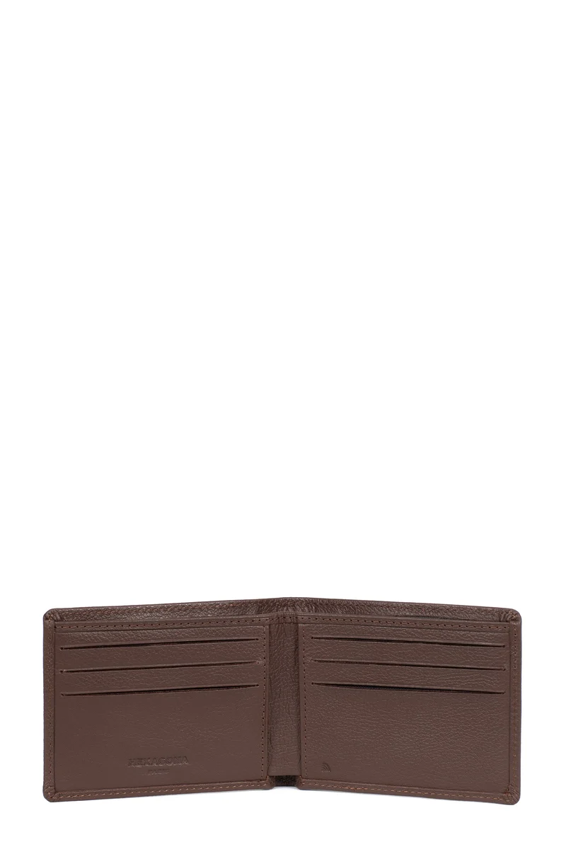 Portefeuille italien - 1 volet - Stop RFID - Cuir de vachette