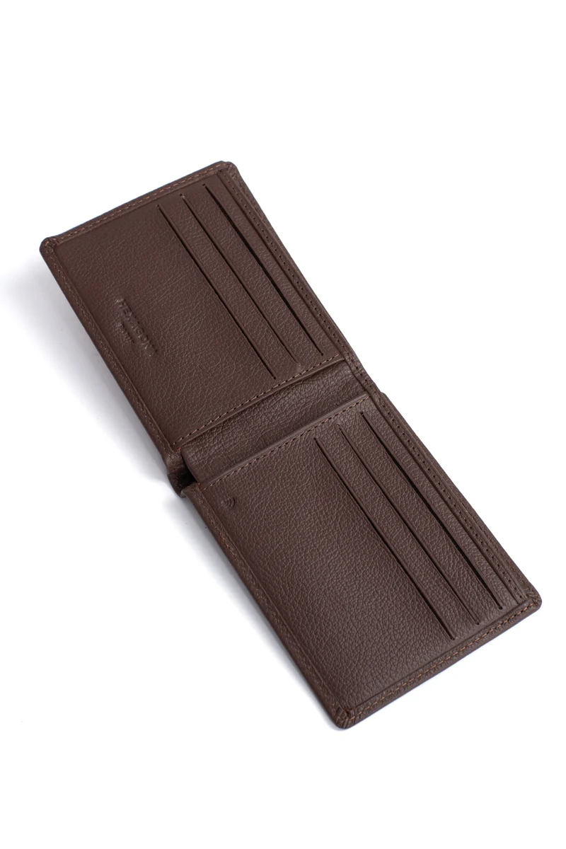 Portefeuille italien - 1 volet - Stop RFID - Cuir de vachette