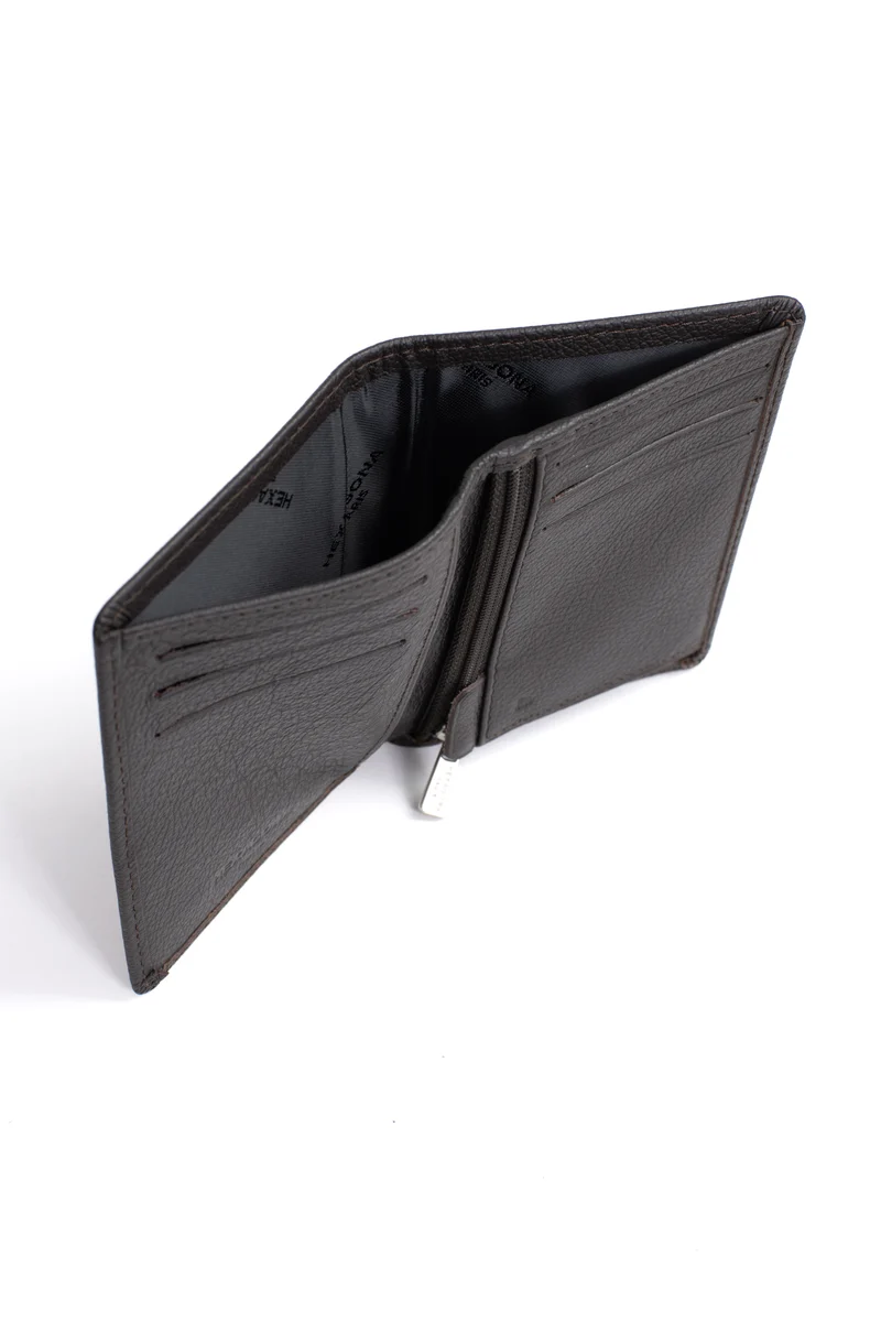 Portefeuille européen - 1 volet - Stop RFID - Cuir de vachette