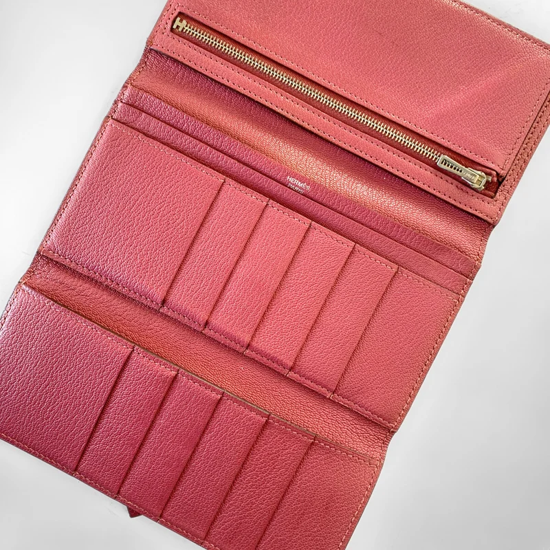 Hermès Bearn Portefeuille Epsom Cuir