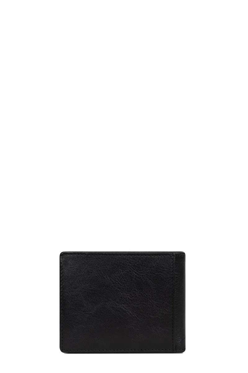 Portefeuille italien - 2 volets - Stop RFID - Cuir de vachette