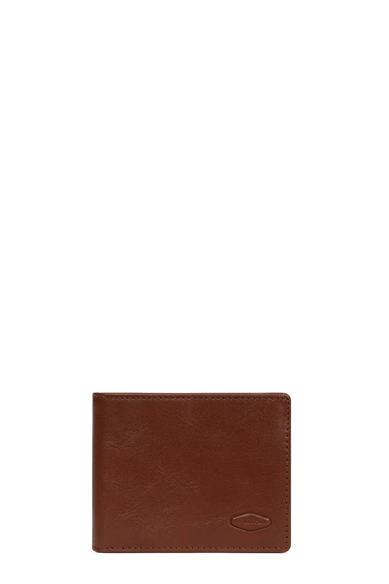 Portefeuille italien - 2 volets - Stop RFID - Cuir de vachette