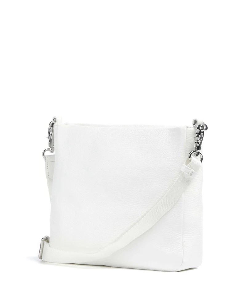 Mandarina Duck Mellow Leather Sac bandoulière blanc