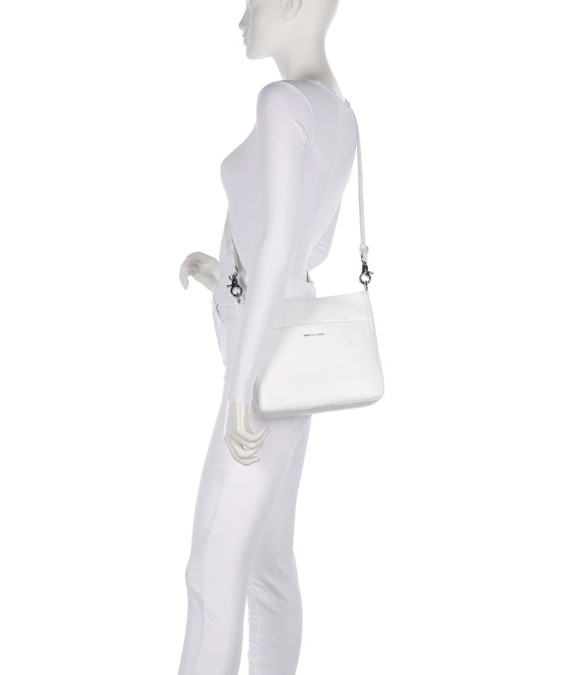 Mandarina Duck Mellow Leather Sac bandoulière blanc