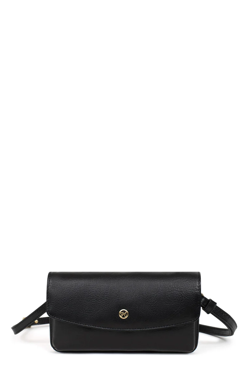 Pochette téléphone avec portefeuille - 1 volet - Stop RFID - Cuir