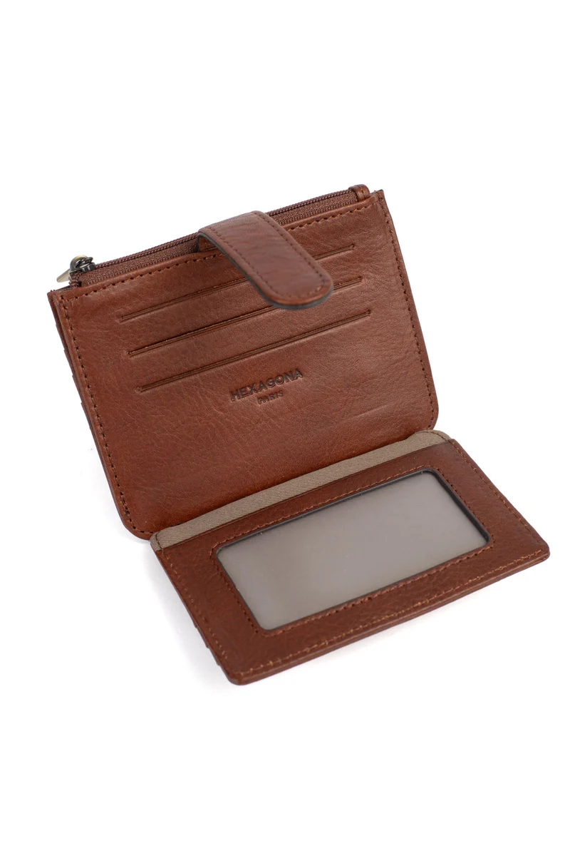 Porte-cartes - 1 volet - Cuir