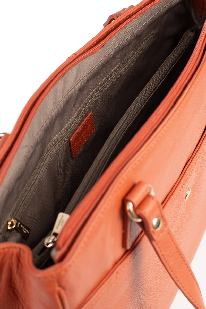Sac porté épaule 2 anses - A4 - Cuir