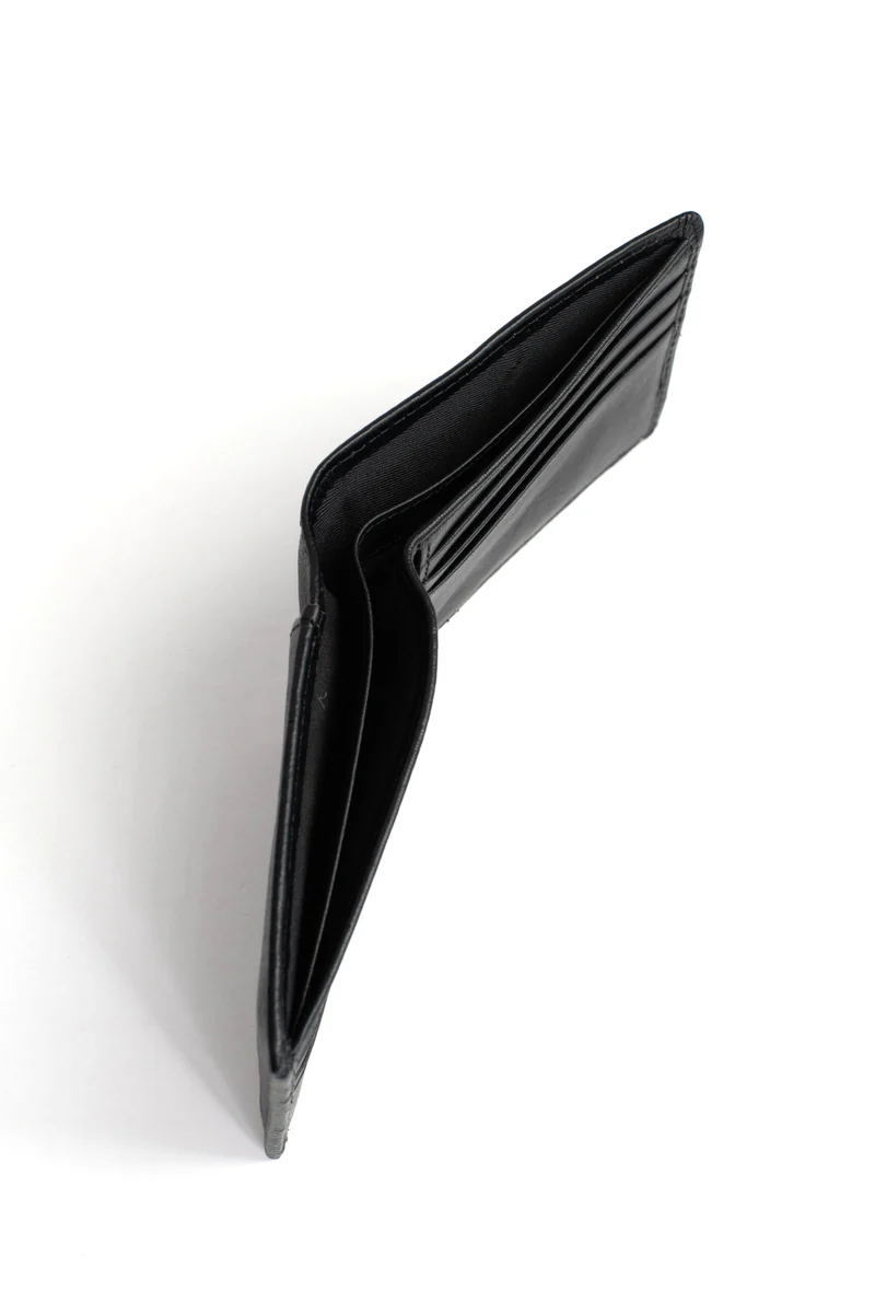 Portefeuille italien - 1 volet - Stop RFID - Cuir de vachette