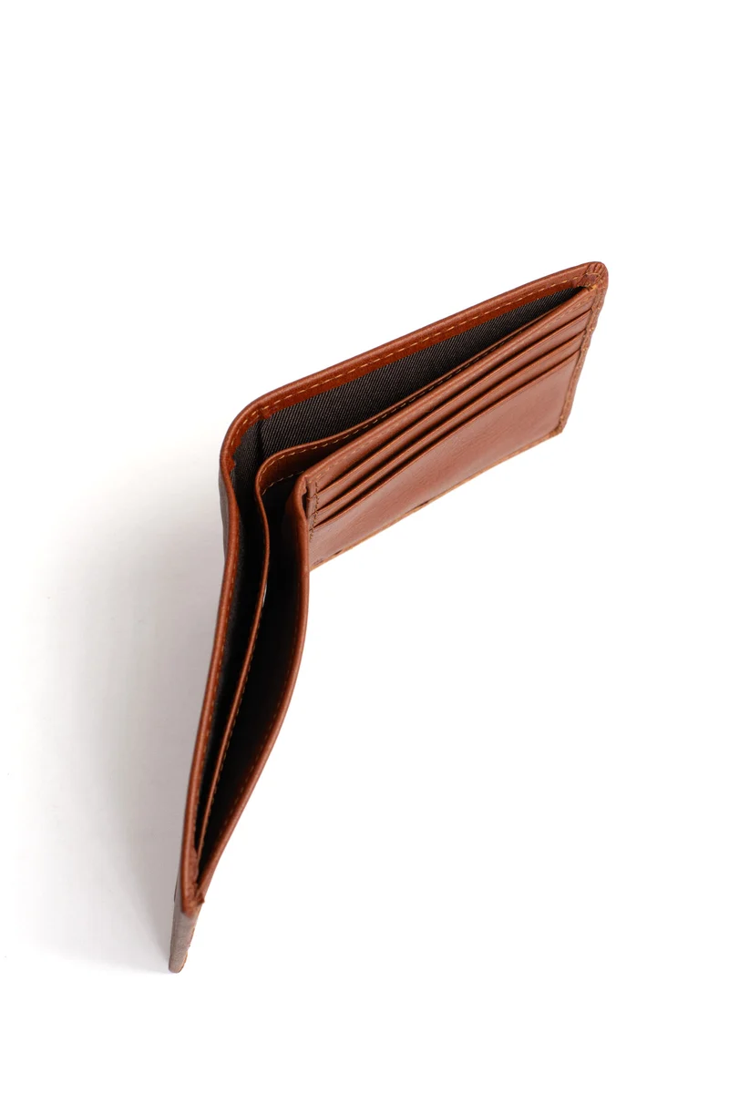 Portefeuille italien - 1 volet - Stop RFID - Cuir de vachette