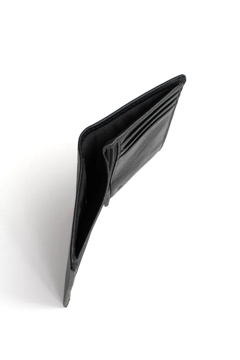 Portefeuille européen - 1 volet - Stop RFID - Cuir de vachette