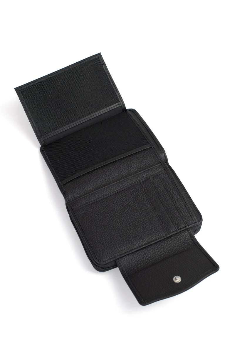 Portefeuille - 2 volets - Stop RFID - Cuir de vachette
