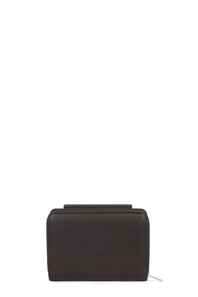 Portefeuille - 2 volets - Stop RFID - Cuir de vachette