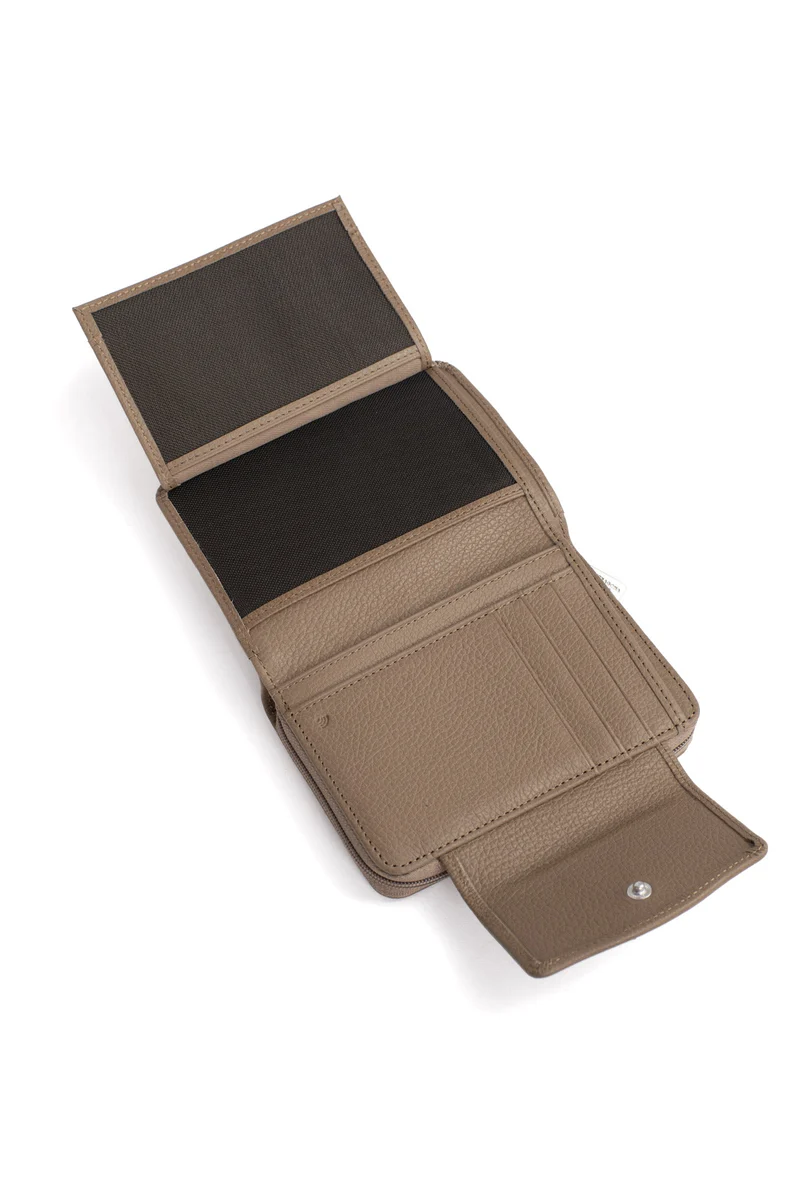 Portefeuille - 2 volets - Stop RFID - Cuir de vachette