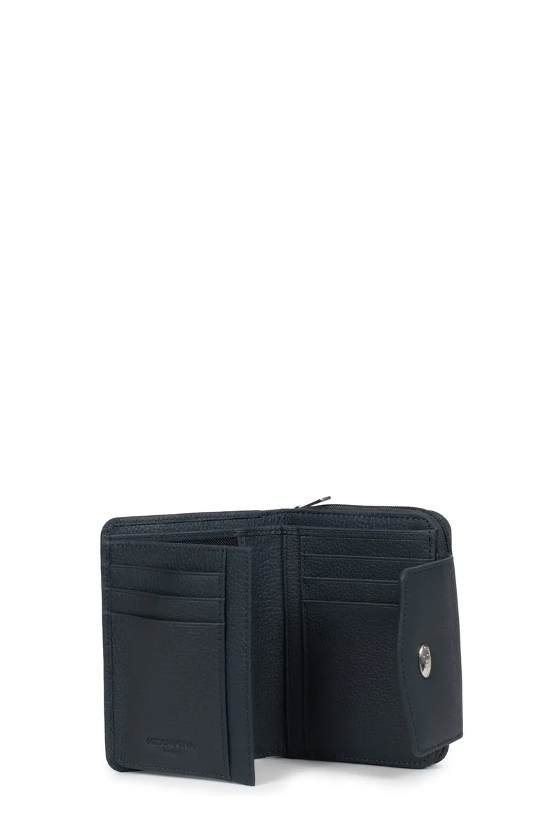 Portefeuille - 2 volets - Stop RFID - Cuir de vachette