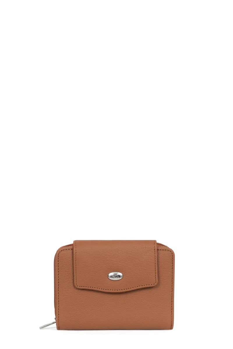 Portefeuille - 2 volets - Stop RFID - Cuir de vachette