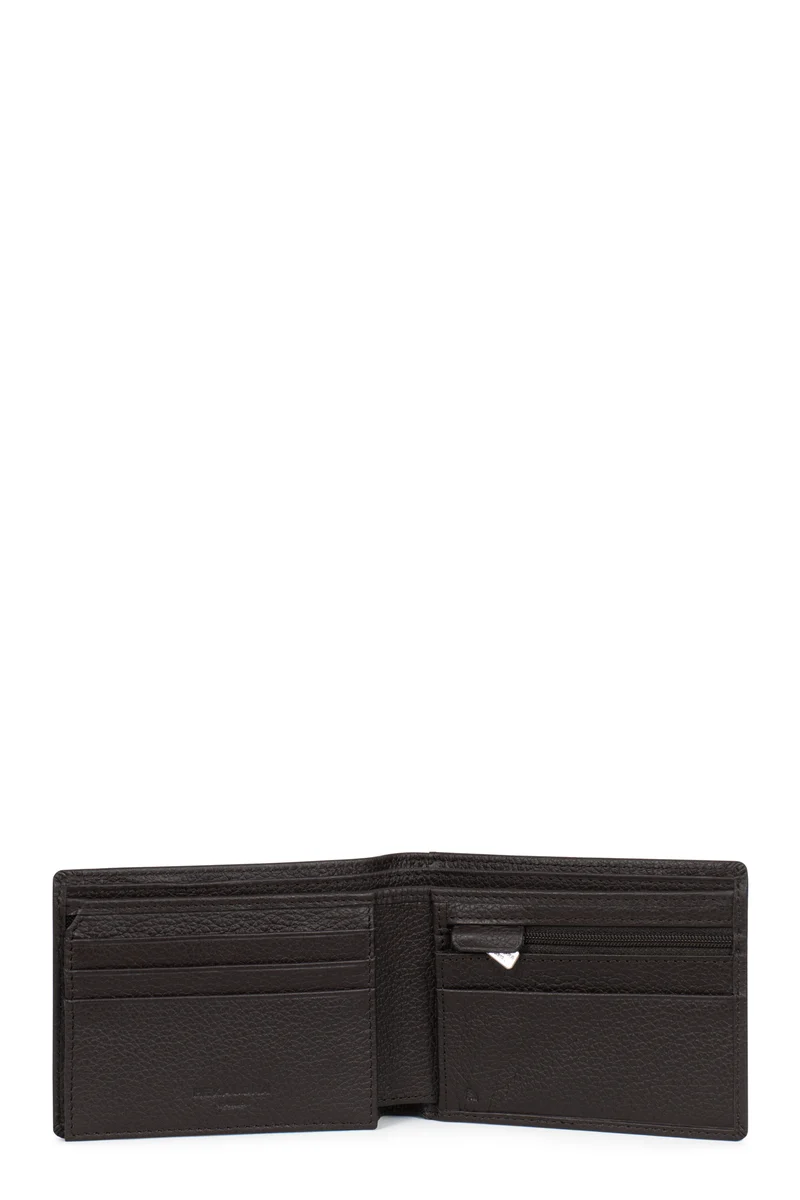 Portefeuille italien - 2 volets - Stop RFID - Cuir de vachette