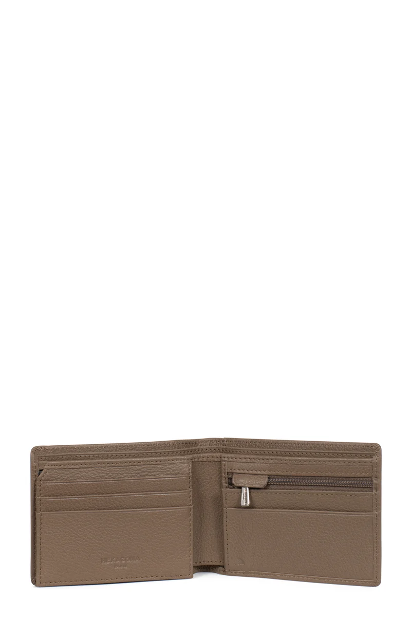 Portefeuille italien - 2 volets - Stop RFID - Cuir de vachette