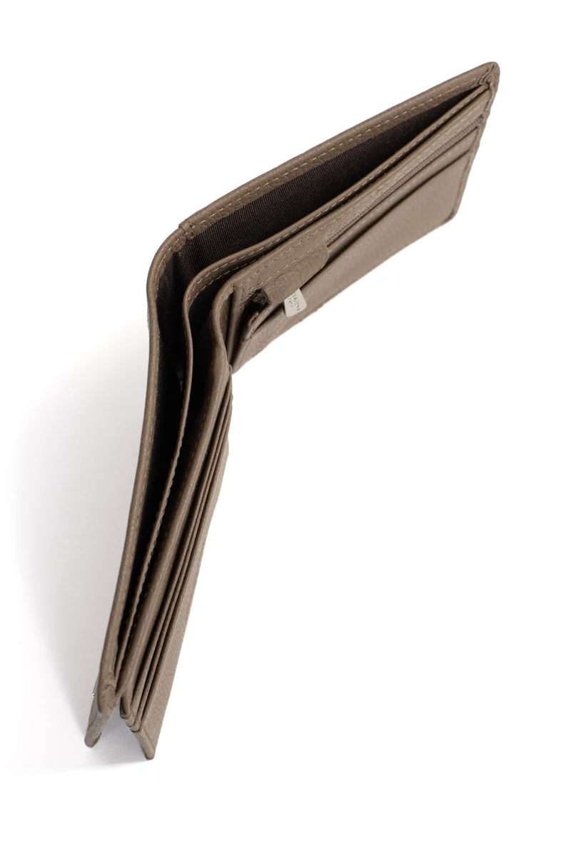 Portefeuille italien - 2 volets - Stop RFID - Cuir de vachette