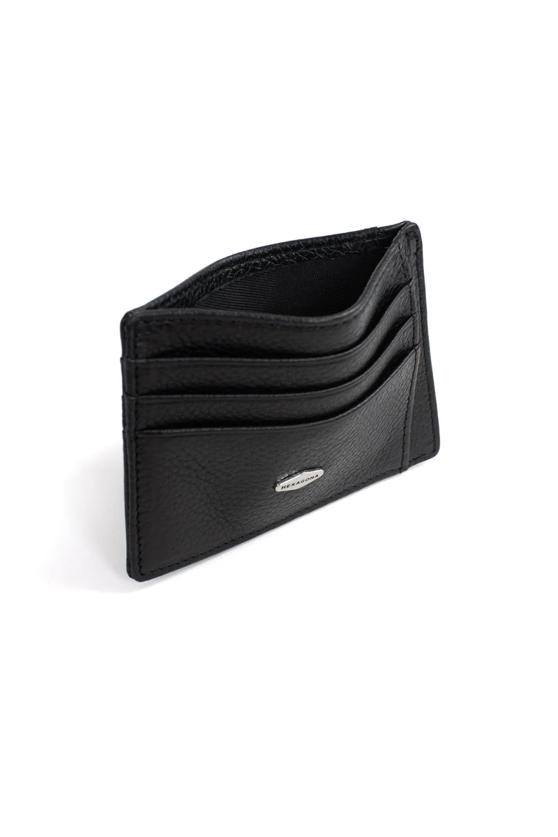 Porte-cartes - 1 volet - Stop RFID - Cuir de vachette