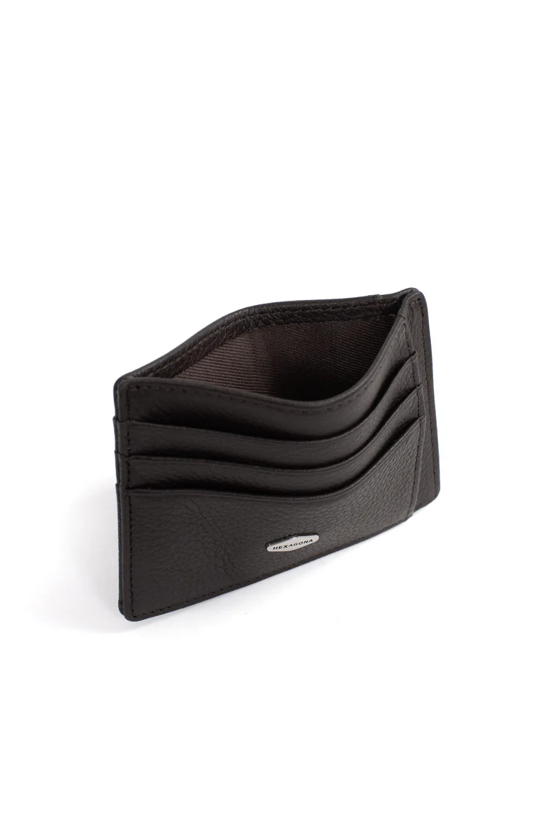 Porte-cartes - 1 volet - Stop RFID - Cuir de vachette