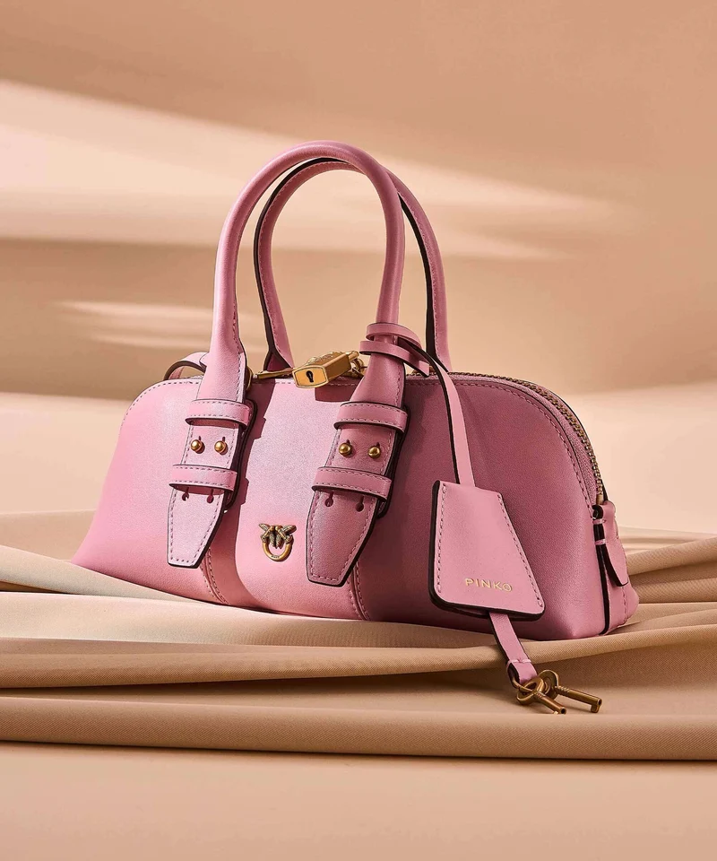Pinko Bowling Horizontal Sac à main rosa chiaro/antique gold