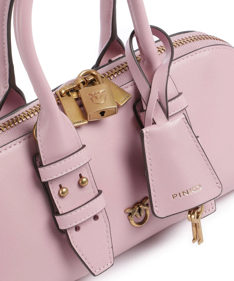 Pinko Bowling Horizontal Sac à main rosa chiaro/antique gold