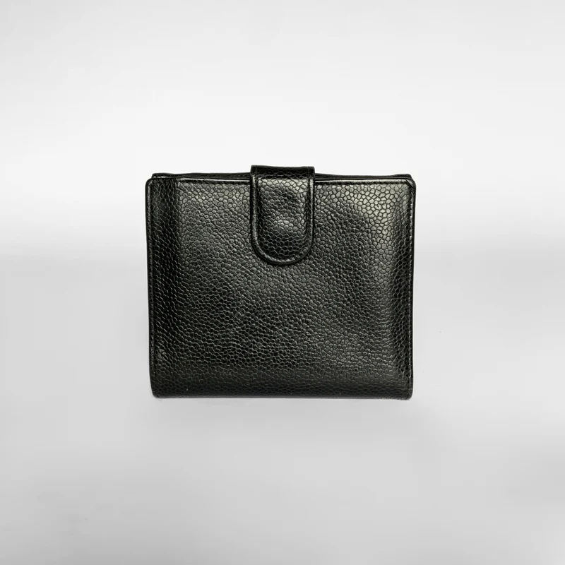 Chanel Portefeuille compact Timeless CC Caviar Noir