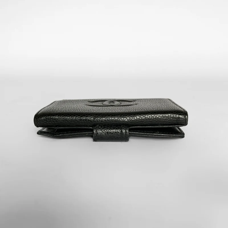 Chanel Portefeuille compact Timeless CC Caviar Noir