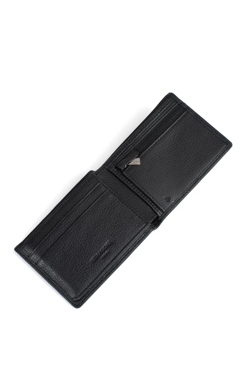 Portefeuille italien - 2 volets - Stop RFID - Cuir de vachette