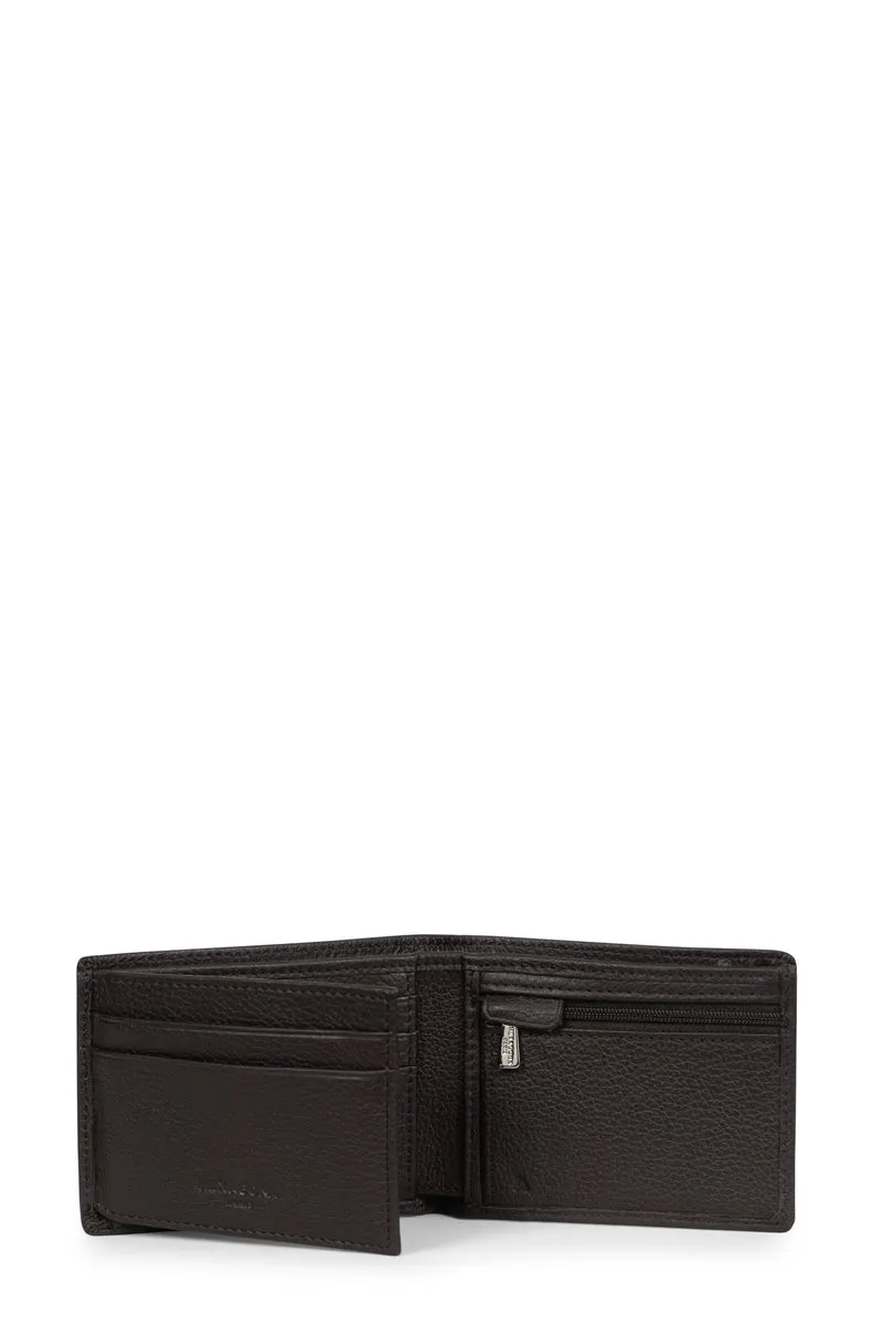 Portefeuille italien - 2 volets - Stop RFID - Cuir de vachette
