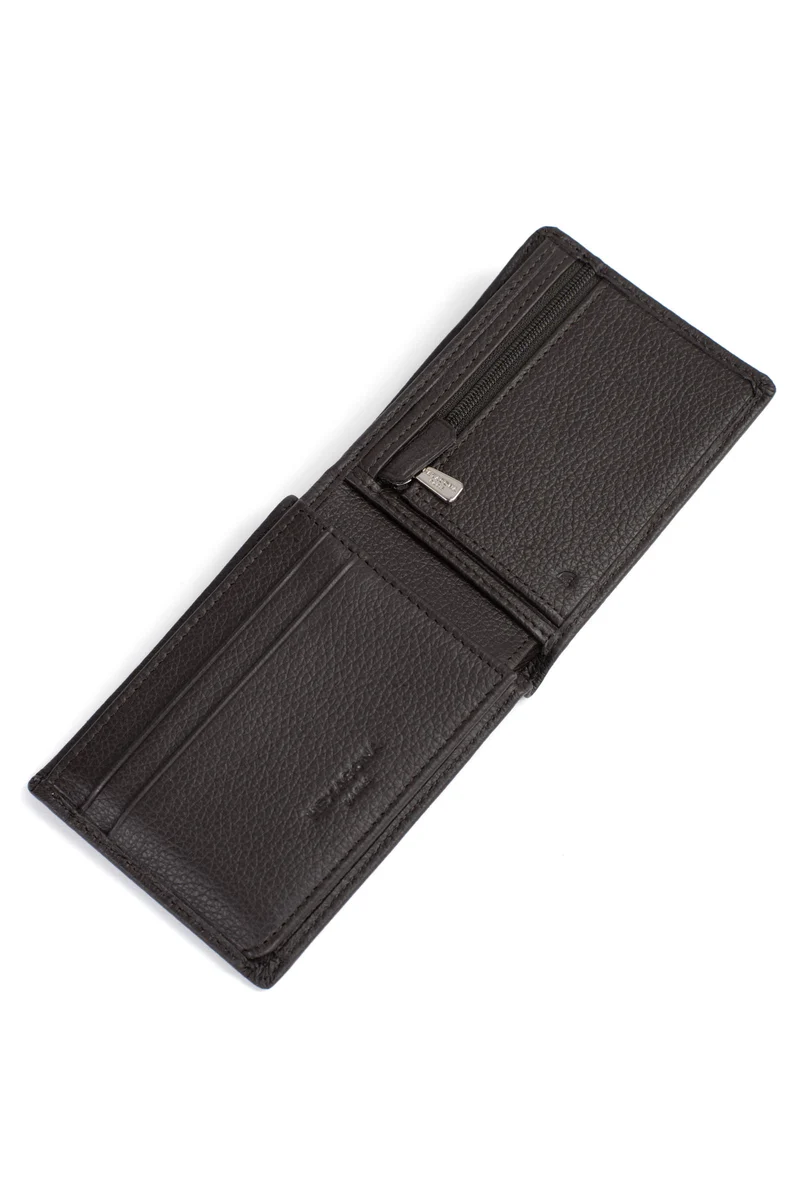 Portefeuille italien - 2 volets - Stop RFID - Cuir de vachette