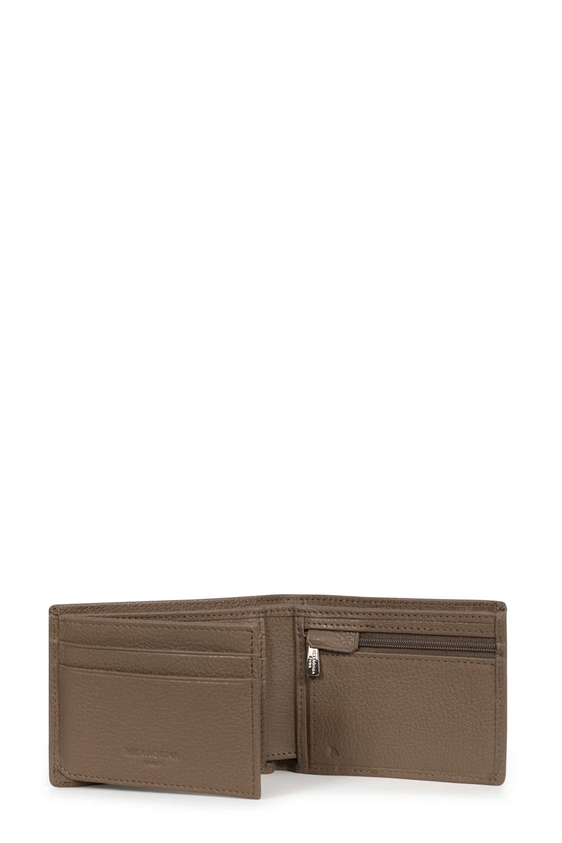 Portefeuille italien - 2 volets - Stop RFID - Cuir de vachette