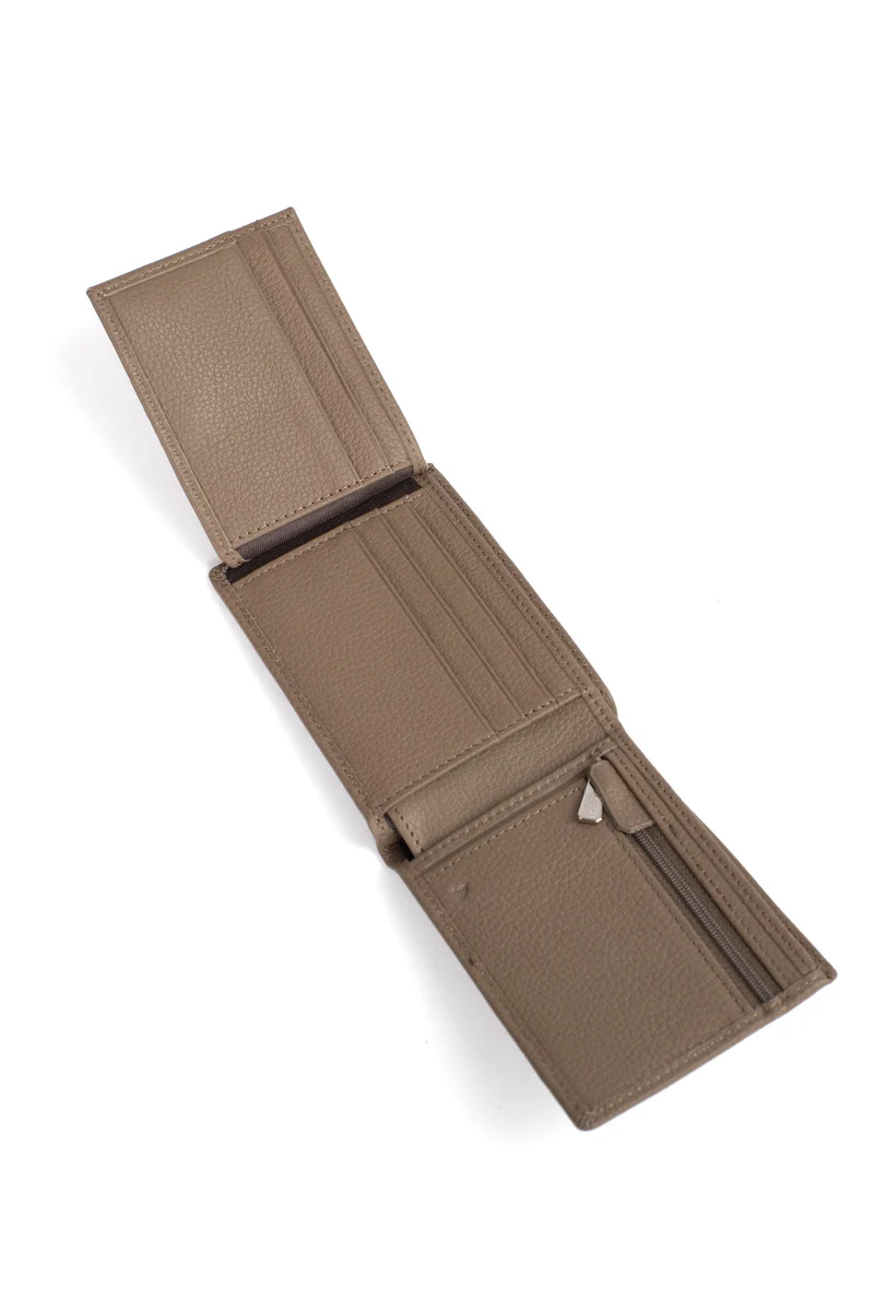 Portefeuille italien - 2 volets - Stop RFID - Cuir de vachette