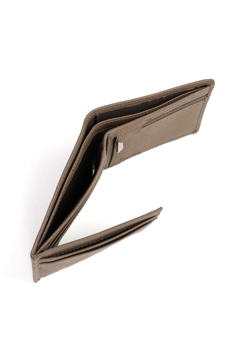 Portefeuille italien - 2 volets - Stop RFID - Cuir de vachette