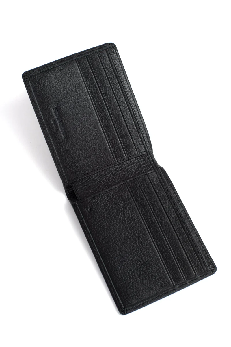 Portefeuille italien - 1 volet - Stop RFID - Cuir de vachette