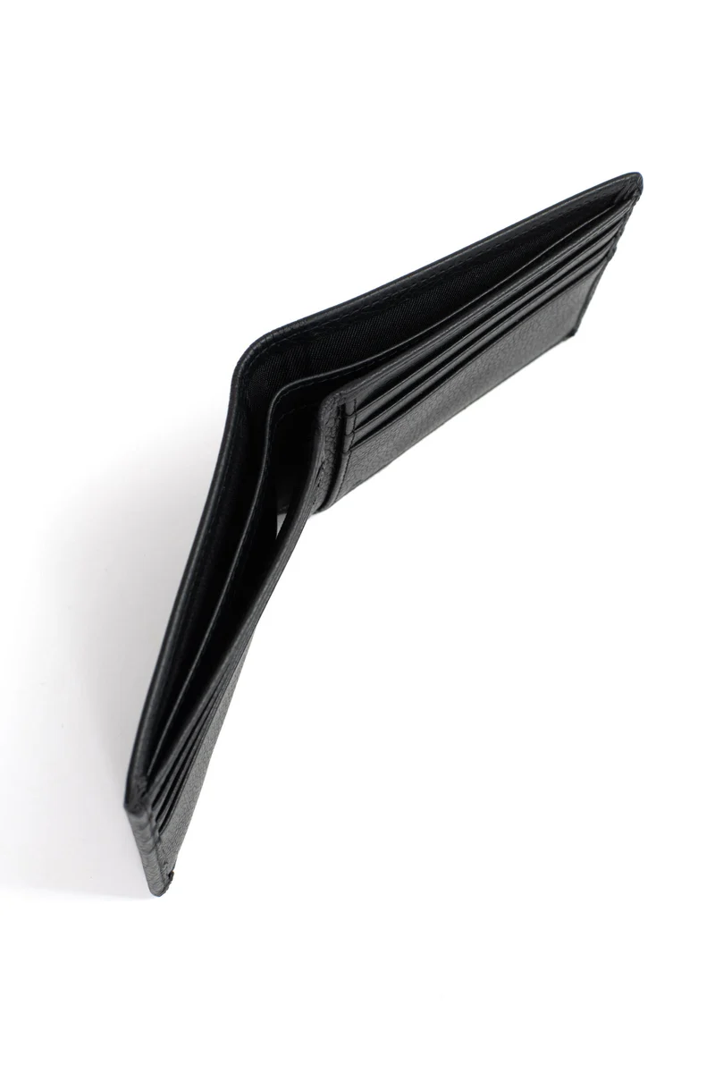 Portefeuille italien - 1 volet - Stop RFID - Cuir de vachette