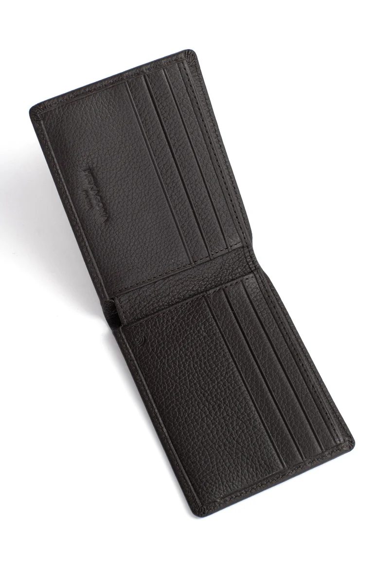 Portefeuille italien - 1 volet - Stop RFID - Cuir de vachette