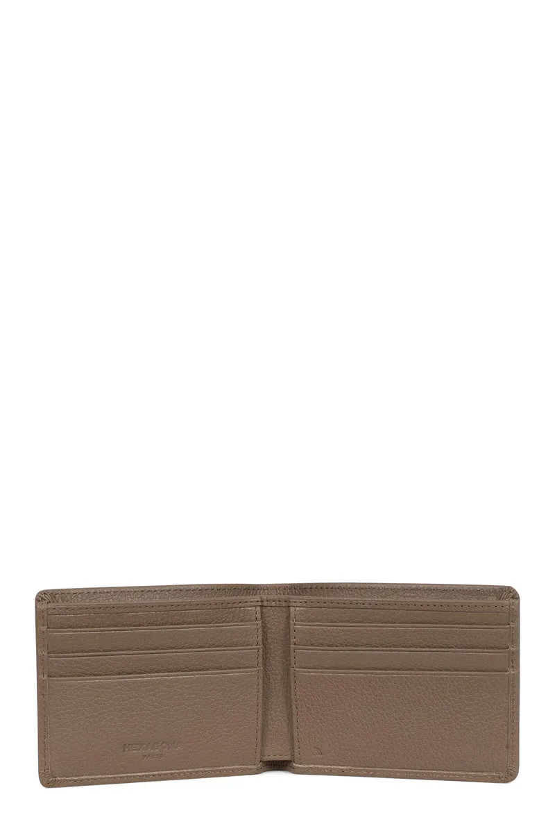 Portefeuille italien - 1 volet - Stop RFID - Cuir de vachette