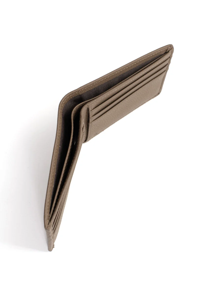 Portefeuille italien - 1 volet - Stop RFID - Cuir de vachette
