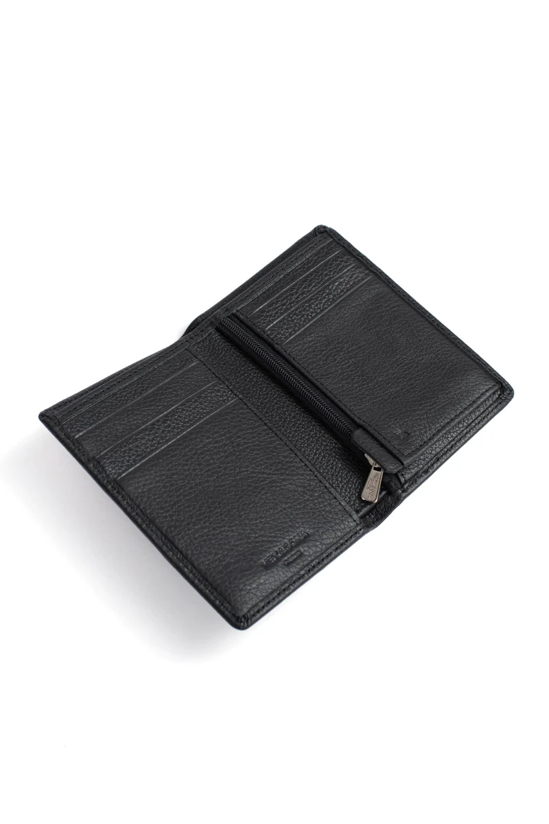 Portefeuille européen - 1 volet - Stop RFID - Cuir de vachette