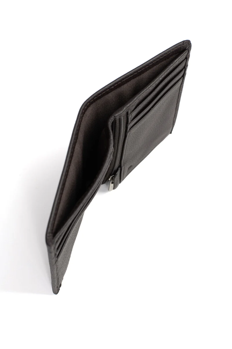 Portefeuille européen - 1 volet - Stop RFID - Cuir de vachette