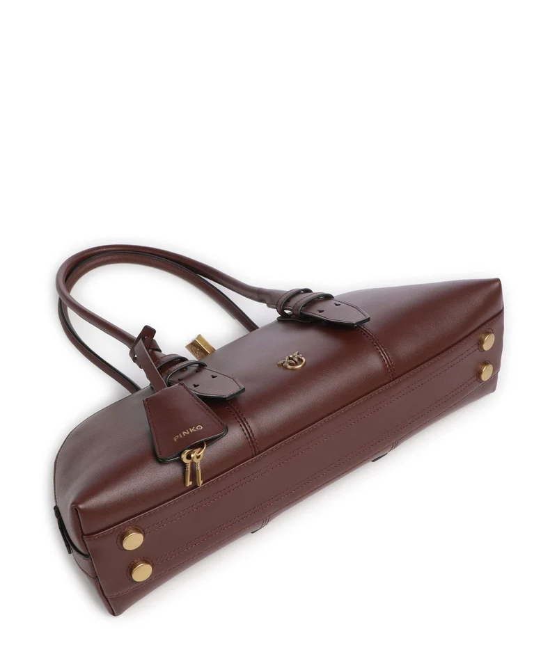 Pinko Bowling Horizontal Big Sac à main burgundy wine/antique gold