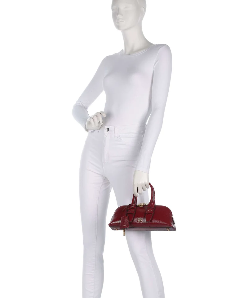 Pinko Bowling Horizontal Sac à main rosso scuro/antique gold