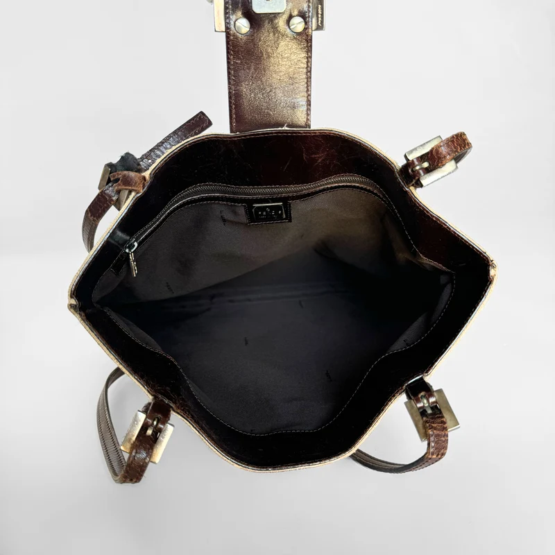 Fendi Sac à bandoulière Zucca en toile